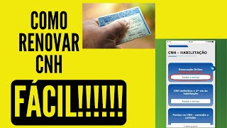 como renovar cnh  como renovar a cnh vencida online renovar a carteira de motorista [upl. by Ynnep771]