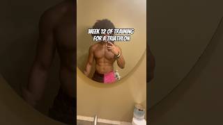 Week 12 of Triathlon Training training triathlontraining triathlete workoutroutine reels viral [upl. by Ahsuoj600]