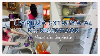 LIMPIEZA 🫧 EXTREMA AL REFRIGERADOR ya tenía mucho sin limpiarlo  organizo todo 🍅🥬 🥒 🌶️ [upl. by Nikkie978]