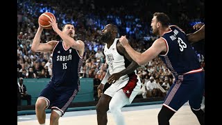 USA Mens Basketball Overcomes Serbia in Semifinal [upl. by Eek]