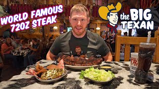 WORLD FAMOUS BIG TEXAN  72oz STEAK  LEGENDARY CHALLENGE [upl. by Woodford718]