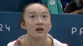 18yearold Zhou Yaqin Wins Silver In Balance Beam Final  Paris Olympics 2024 [upl. by Aihsenot216]