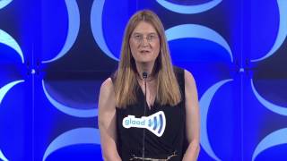 Jenny Boylan shares her story of acceptance at glaadawards [upl. by Zetroc155]