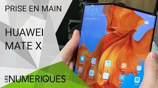 Huawei Mate X  Prise en main du smartphone pliable de Huawei  MWC 2019 [upl. by Ativad799]