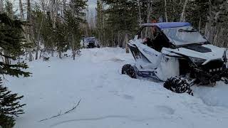 can am x3 ds vs rzr pro snow wheeling in Montana [upl. by Sonahpets389]