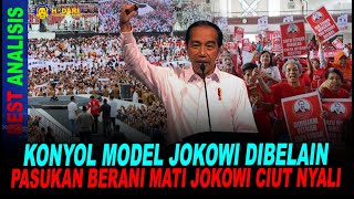 KONYOL MODEL JOKOWI DIBELAIN PASUKAN BERANI MATI JOKOWI CIUT NYALI YANG DATANG GAIB [upl. by Selmner]