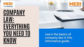 Company Law Everything You Need to Know  Learn the basics of company law in this informative guide [upl. by Sissel]