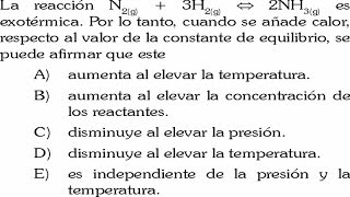 EQUILIBRIO QUIMICO  PRINCIPIO CHATELIER EJERCICIO RESUELTO [upl. by Conias]