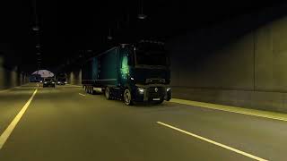 ETS2  Renault High Sleeper on French roads to Limoges  4K [upl. by Bashuk]