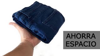 Cómo Doblar Pantalones ahorrar espacio [upl. by Lemej574]