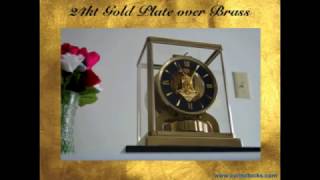 JaegerLeCoultre Atmos Clock Restoration and 24kt Gold Plate [upl. by Bing]