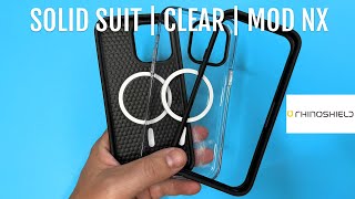 Which Is The Best Rhinoshield Case Clear Case  Solid Suit  Mod NX [upl. by Llehsyar177]