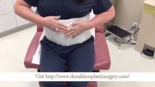 How To Place an Abdominal Binder After Tummy Tuck Surgery [upl. by Reed]