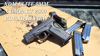 XDM Elite 9mm 2000 Round Review with Tier1 Axis Slim Holster [upl. by Eintirb]