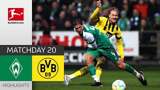 6th Win in a Row  SV Werder Bremen  Borussia Dortmund 02  Highlights  MD 20 – Bundesliga 2223 [upl. by Benton]