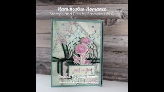 Ranunculus Romance by Stampin Up® Vintage Fun Fold [upl. by Itagaki308]