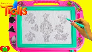 Trolls Magnetic Doodle Board and Hatchimals Surprises [upl. by Ainiger883]