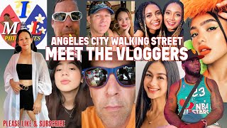 Angeles City Walking Street LETS MEET THE VLOGGERS [upl. by Annuahs797]