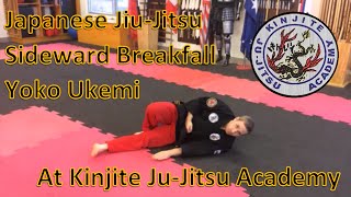 Japanese JiuJitsu Sidewards Breakfall  Yoko Ukemi [upl. by Lachman]