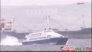 deniz otobüsü istanbul lodos fırtına  cat ferry stormy sea in the bosphorus [upl. by Placia]