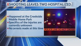 2 injured in Summerville mobile home park shooting [upl. by Velleman]