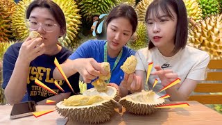 KOREAN 🇰🇷 EXCHANGE STUDENTS IN INDONESIA 🇮🇩 TRY DURIAN REAKSI ORANGE KOREA MUKBANG DURIAN [upl. by Cthrine]