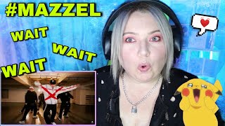 MAZZEL  Waterfall  Dance Practice Moving Ver  REACTION [upl. by Keemahs]