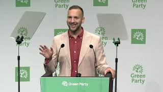 Green Party Autumn Conference 2024 Deputy Leaders Speech [upl. by Akcirederf]