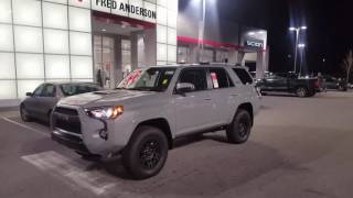 2017 Cement Gray TRD Pro 4Runner  Fred Anderson Toyota of Columbia [upl. by Tanitansy]