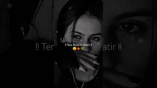 Teri khushi ki khatir humne baat karna bhi💯🥀 sad breakupsayri heartbreak shortvideo shayari [upl. by Larine]