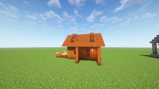 Red Sandstone House Design minecraft [upl. by Ellenor]