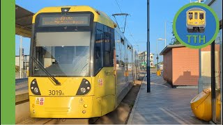 M5000 tram at AshtonunderLyne [upl. by Rafaellle147]