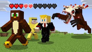 Surviving Scary Minecraft But we All Share Hearts [upl. by Hen]