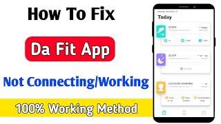 da fit app not connecting problem  da fit app not working [upl. by Rossuck589]