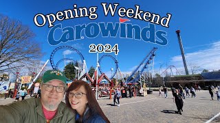 Carowinds  Opening Weekend  2024 [upl. by Grous448]