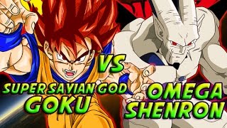 Dragonball Z What If Battle  Super Saiyan God Goku Vs Omega Shenron [upl. by Tilagram]