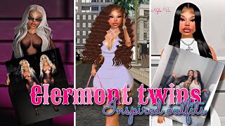 CUTE CLERMONT TWINS INSPIRED OUTFITS 🩶🔥on IMVU  \Nyla Vu [upl. by Monjo]