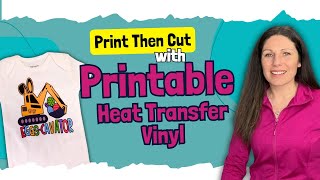 How To Use Printable Heat Transfer Vinyl with your Cricut  Teckwrap Inkjet HTV with Mask [upl. by Nica]