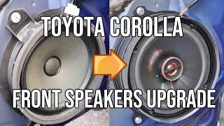 Front Speakers UPGRADE Toyota Corolla  How to Remove amp Install New 65quot Speakers [upl. by Alenas468]