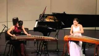 Guzheng  Spring on Xiang River 春到湘江  Performed by Yuan Sha 袁莎 and Yuan Li 袁莉 [upl. by Wylde]