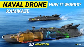 Naval Kamikaze Sea Drone How it works using Starlink Satellite [upl. by Eelegna]