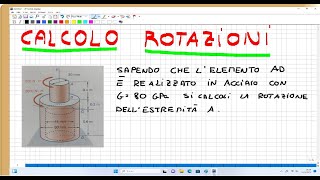 calcolo rotazione dato momento torcente [upl. by Sorvats]