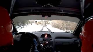 Rallye Monte Carlo 2013  206 JULIA  AUBERTIN  ES 8  Labatie dAndaureLalouvesc [upl. by Pelagi]