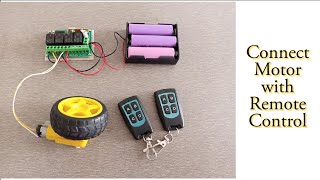 How to Control Motor with Wireless Remote Control [upl. by Khano]