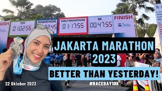 JAKARTA MARATHON 2023 RACE DAY 10K  LANGKAH BERSAMA [upl. by Gloria281]