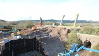 Construction of the South Bristol Link railway underbridge [upl. by Ryann]