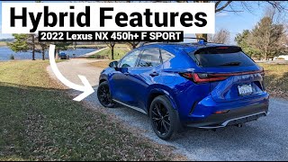 All the Hybrid Features in the 2022 Lexus NX 450h F SPORT [upl. by Asille]