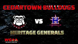 BASEBALL Cedartown Bulldogs at Heritage Generals [upl. by Ahsiemac]