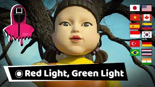 quotRed Light Green Lightquot Squid Game in Different Languages  Doll Song Scene [upl. by Eart812]