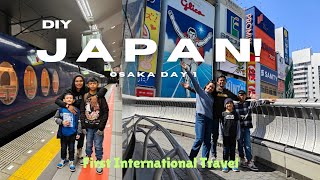 DIY Japan Day 1 Dotonbori Tempozan Ferris Wheel Osaka Aquarium amp Bike Hunting [upl. by Nahtanohj]